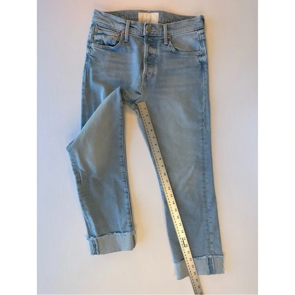 Mother Superior The Scrapper Cuff Ankle Fray Lonely Hearts Club Jeans Size 25 - Picture 7 of 16